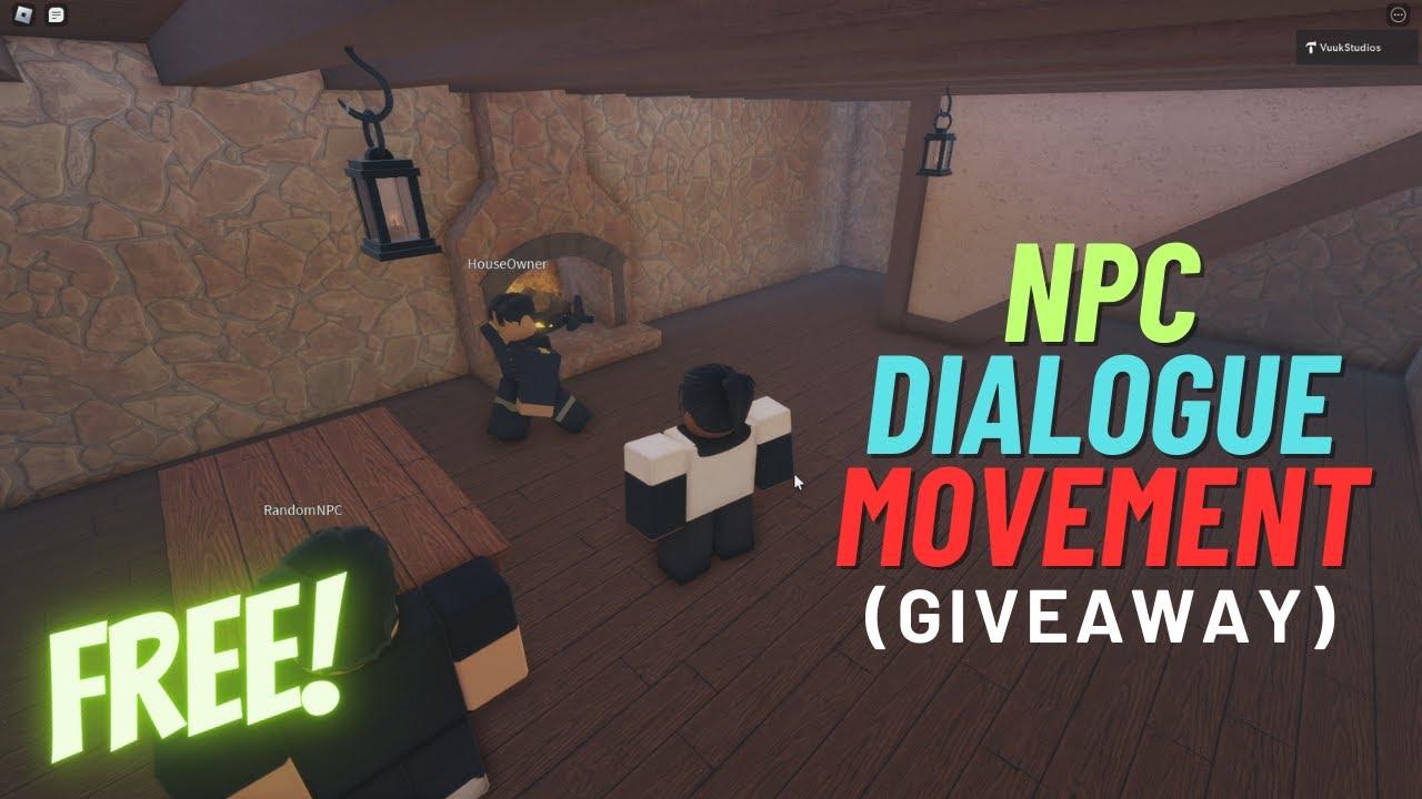 [FREE] SMART NPC DIALOGUE + MOVEMENT GIVEAWAY | Roblox Studio thumbnail