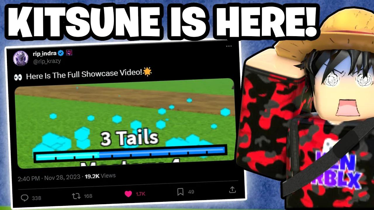 Blox Fruits NEW KITSUNE Fruit has 9 Tails! Showcase + Release Date thumbnail