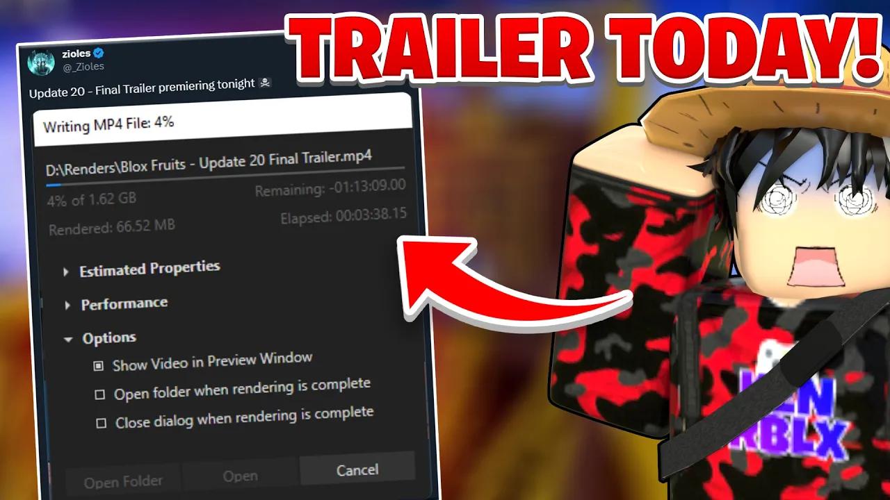 Blox Fruits Update 20 Trailer Releasing Today! thumbnail