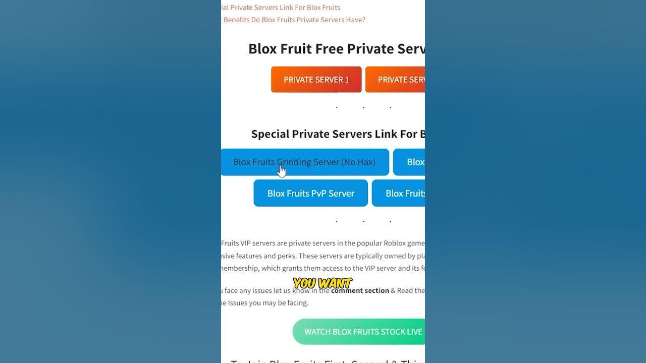 Get Free Private Servers In Blox Fruits (VIP SERVER) #bloxfruits thumbnail