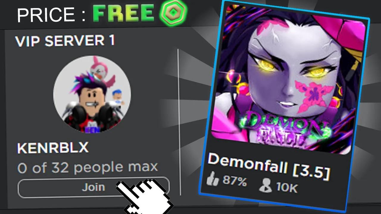 Roblox DEMONFALL Private Server Codes For Free! || Exclusive Vip Severs thumbnail