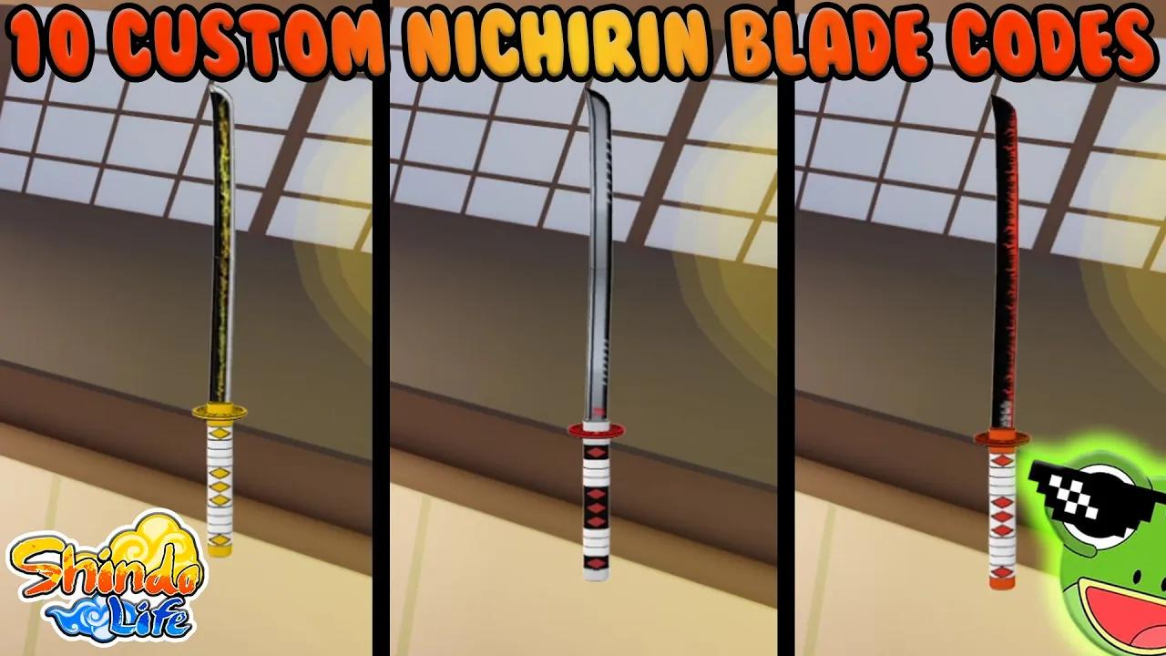 *NEW* Shindo Life NICHIRIN BLADE Codes - DemonSlayer & More Textures For Kenjutsu Mentor | Roblox thumbnail