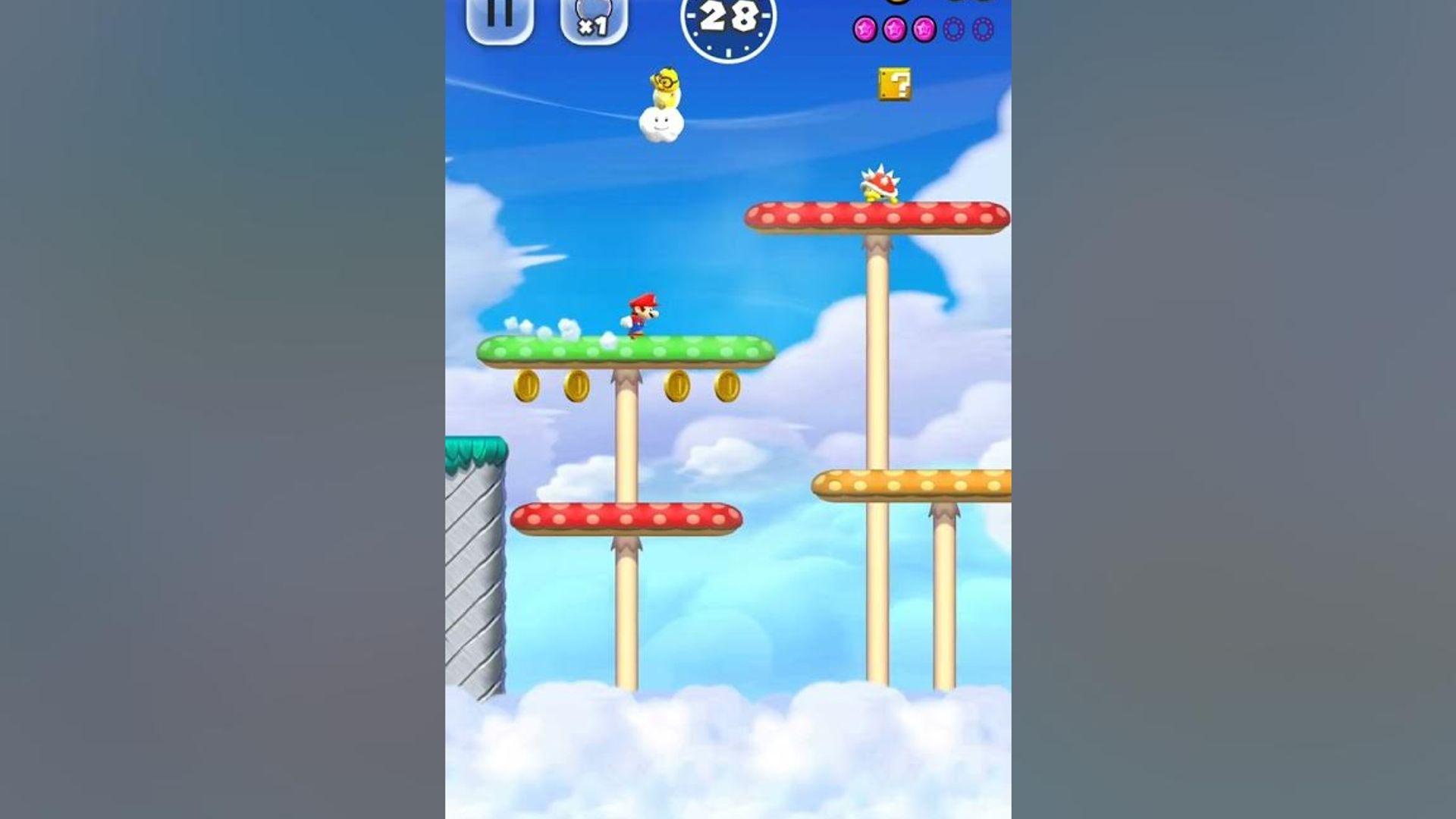 Mario Run Welt 5-1 Rosa Münzen #gameplay #mariorun #supermario #mario thumbnail