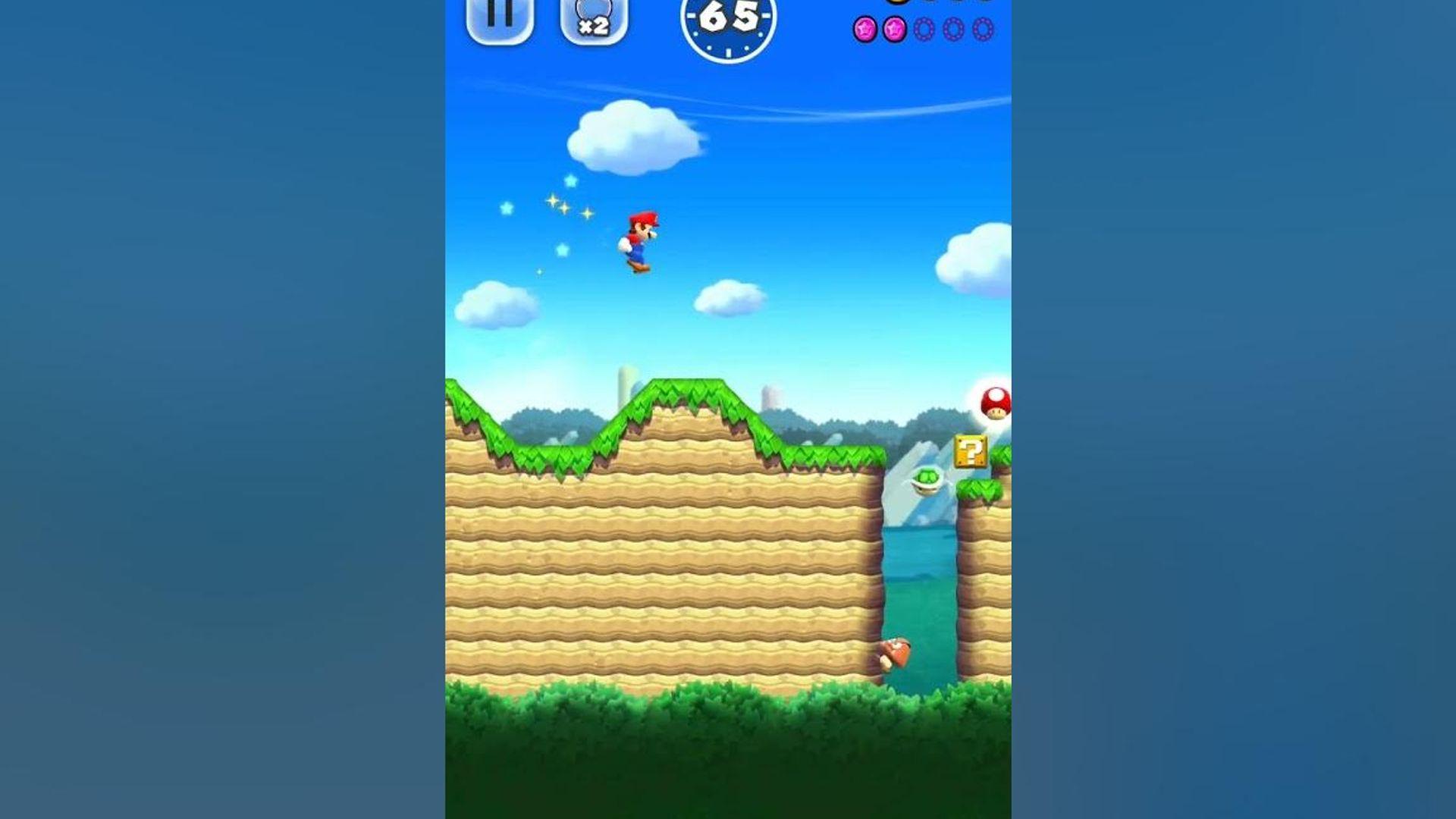 Mario Run Welt 3-3 Rosa Münzen #gameplay #mariorun #supermario #mario thumbnail