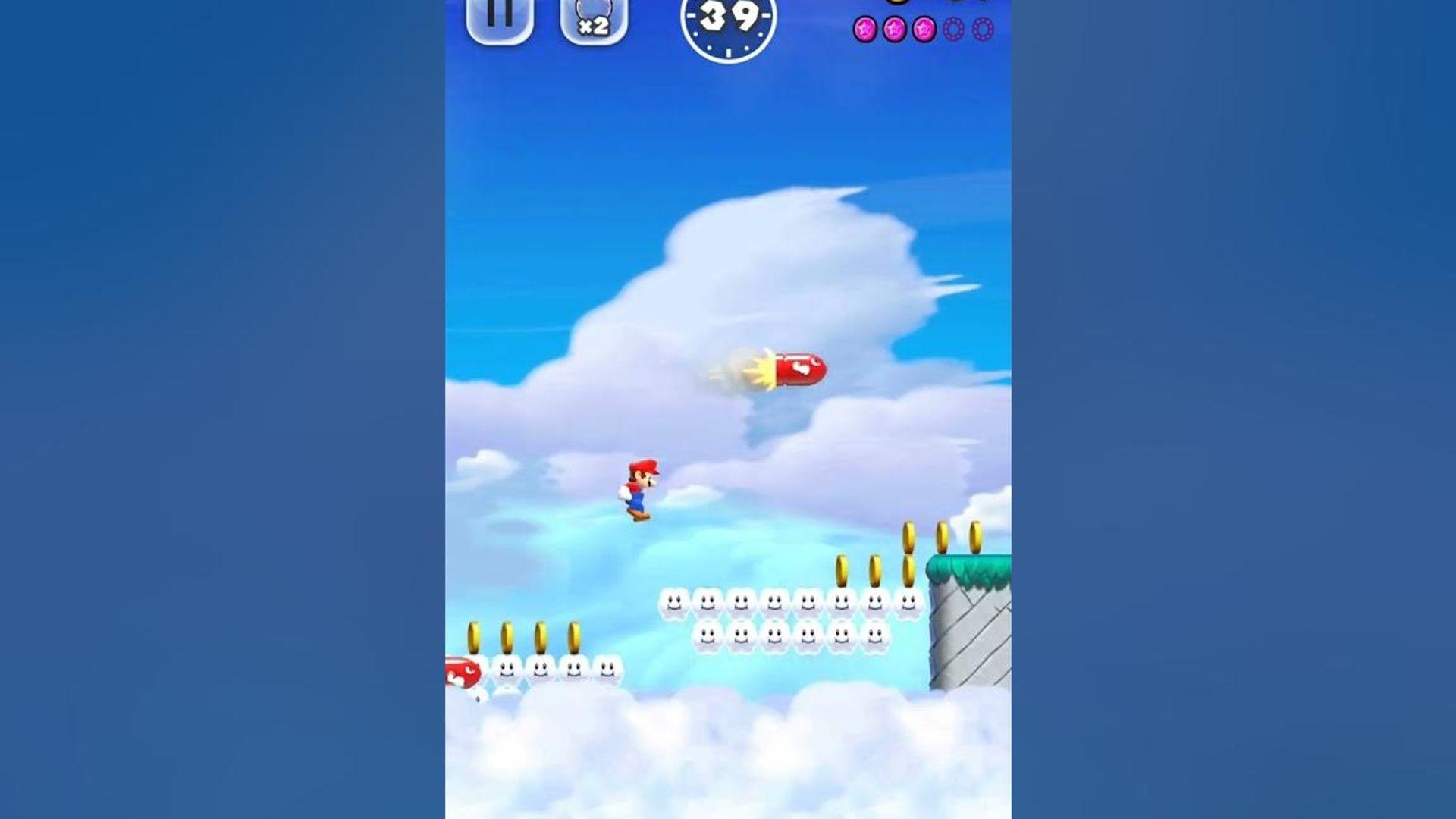 Mario Run Welt 3-2 Rosa Münzen #gameplay #mariorun #supermario #mariorun thumbnail