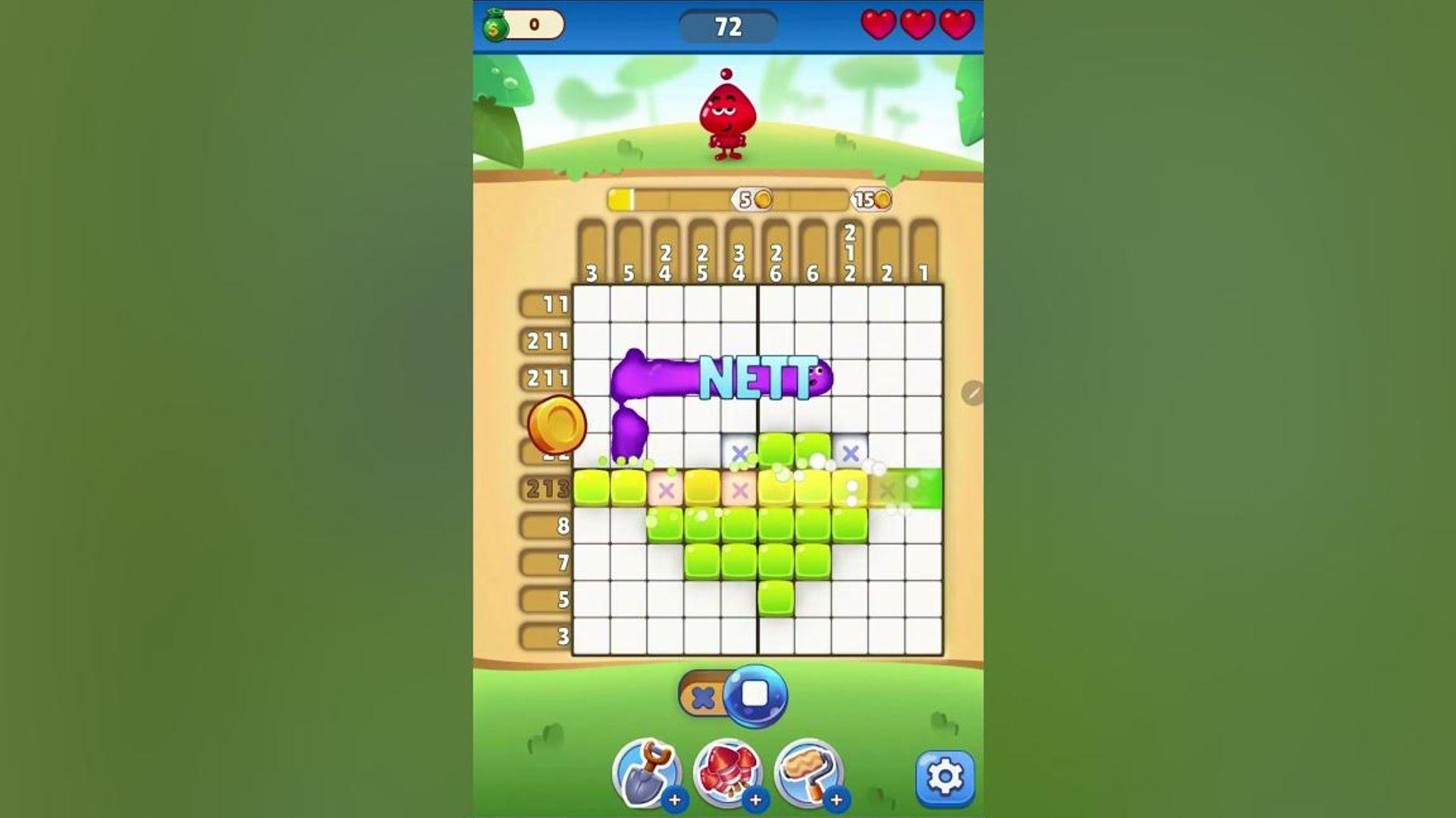 Nono Crossing Level 72 #gameplay #nonocrossing #shorts thumbnail