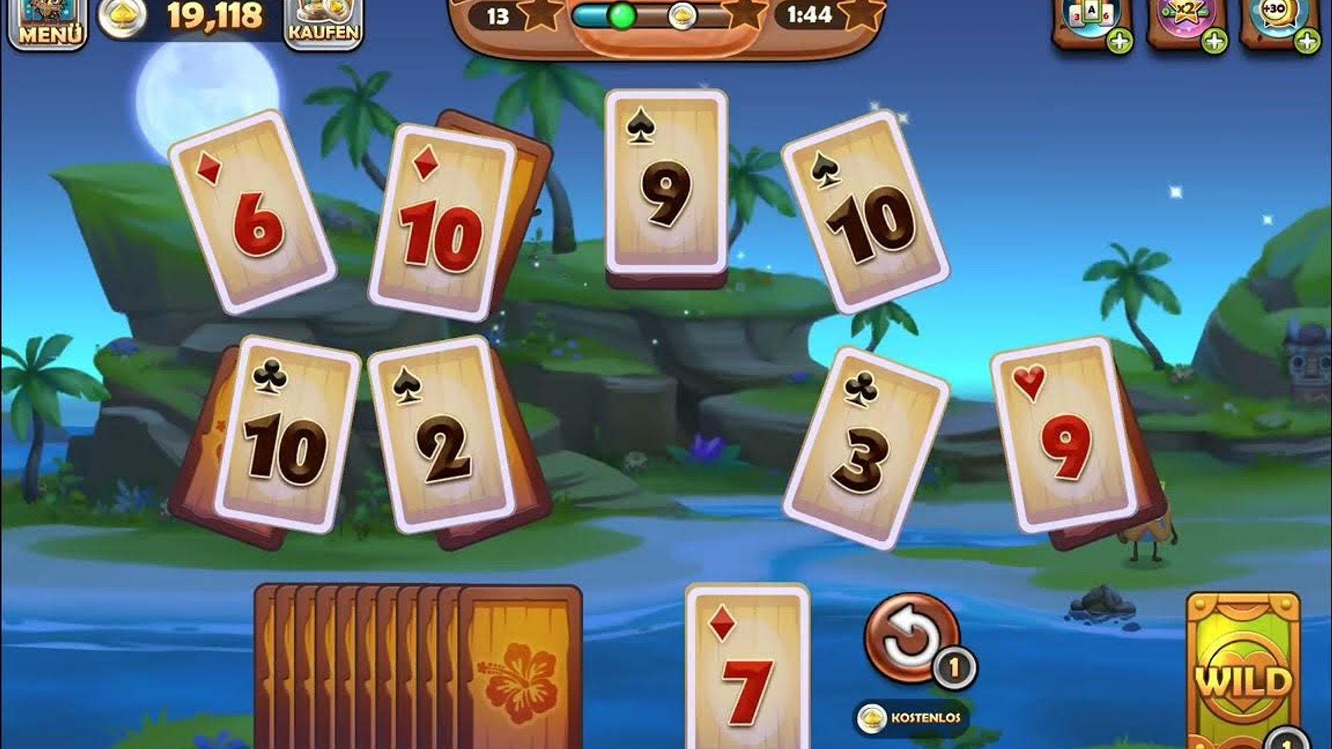 Tiki Solitaire TriPeaks Tri Peaks Levels 9 thumbnail