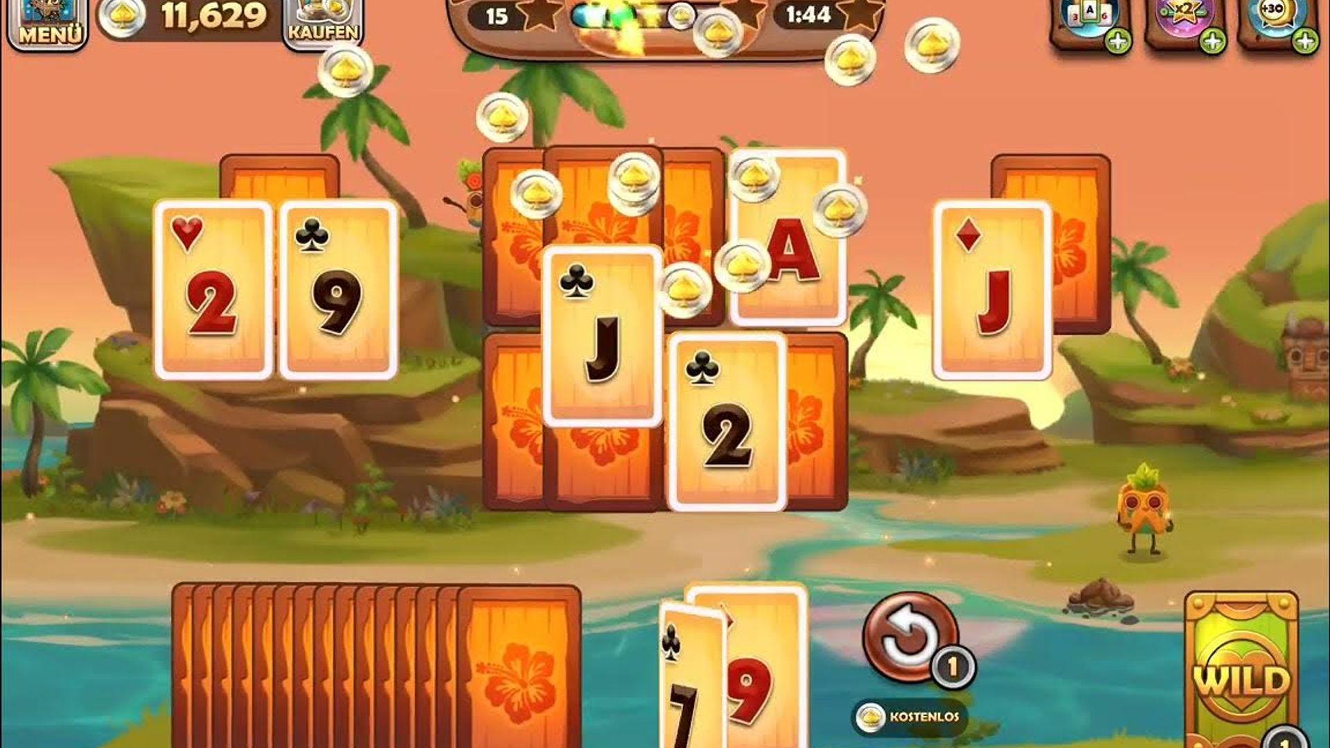 Tiki Solitaire TriPeaks Tri Peaks Levels 4 thumbnail