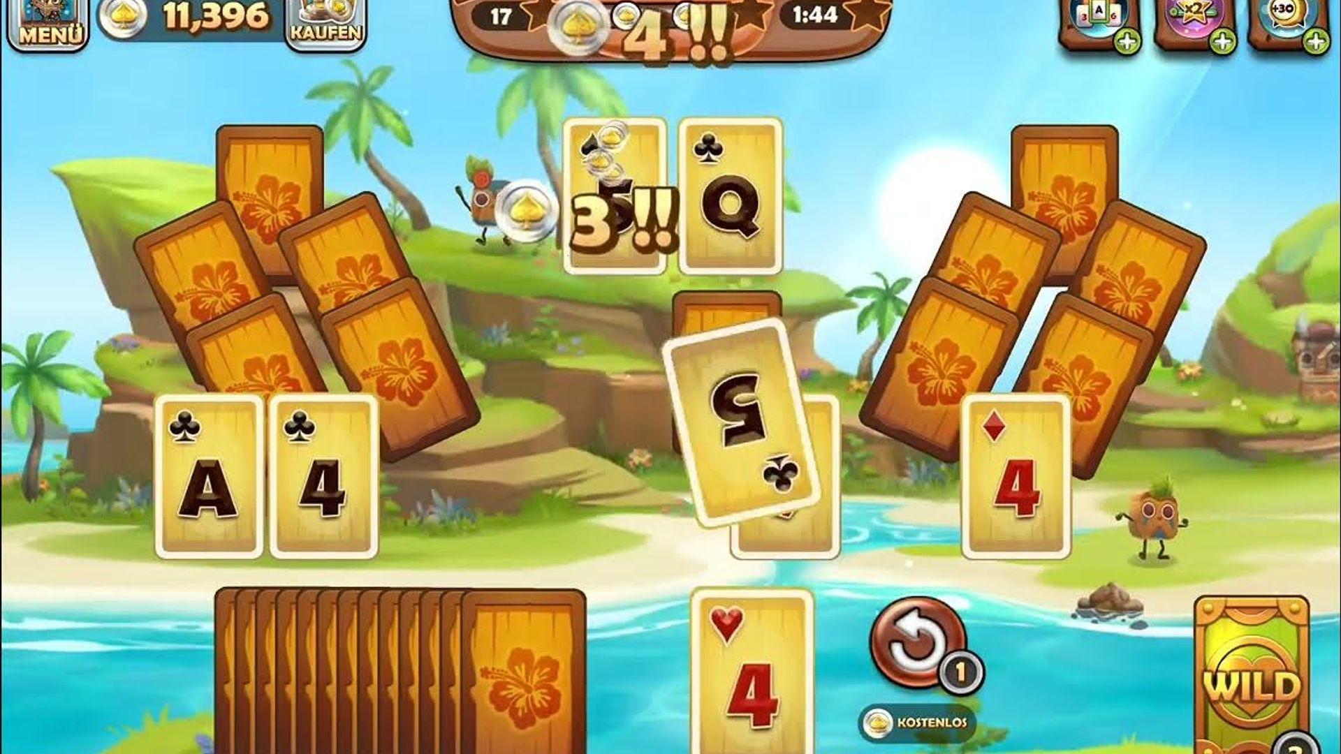 Tiki Solitaire TriPeaks Tri Peaks Levels 3 thumbnail