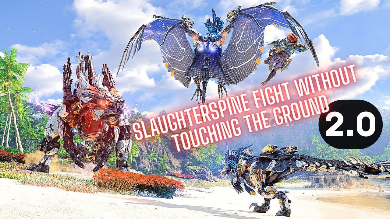 Slaughterspine Fight Without Touching The Ground 2.0 | Horizon Forbidden West Ultra Hard thumbnail