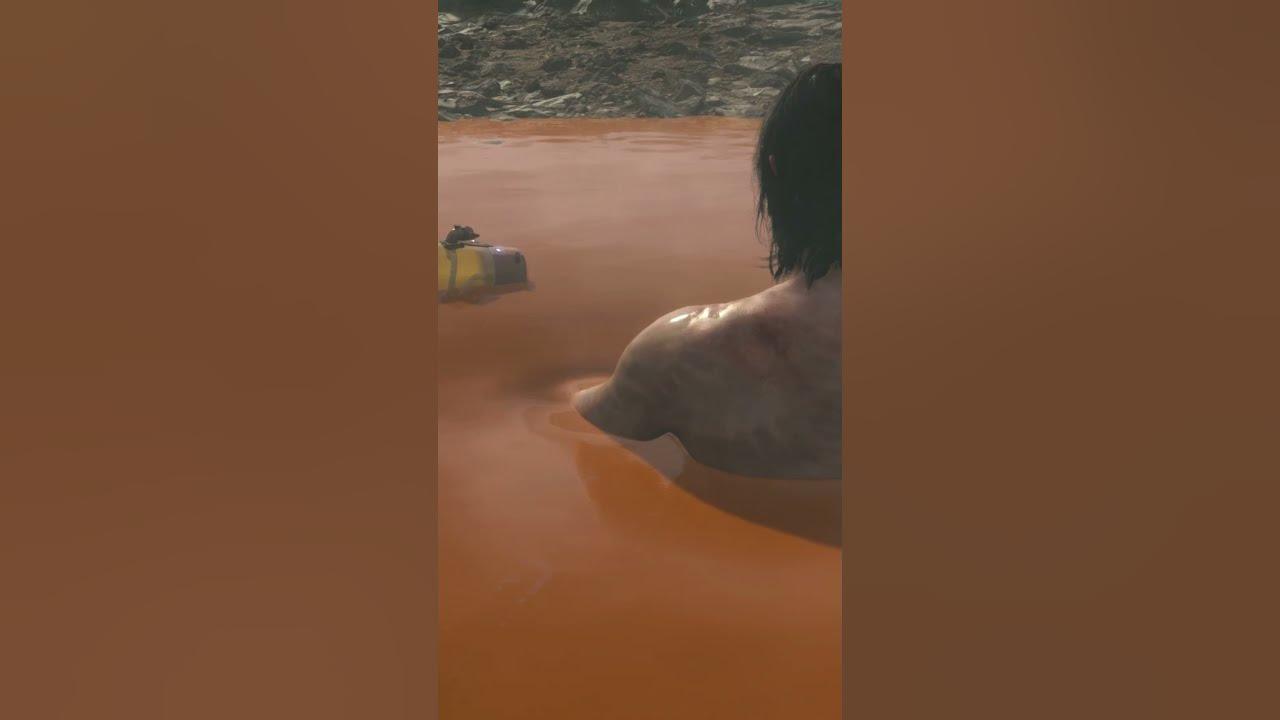 Relaxing in the Hot Spring - Death Stranding PS5 #shorts thumbnail