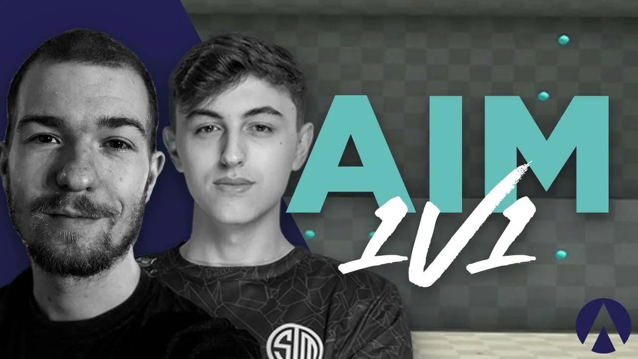 R6S STREAMER VS. R6S PRO, WHO HAS BETTER AIM?! | Aim Lab Showmatch thumbnail