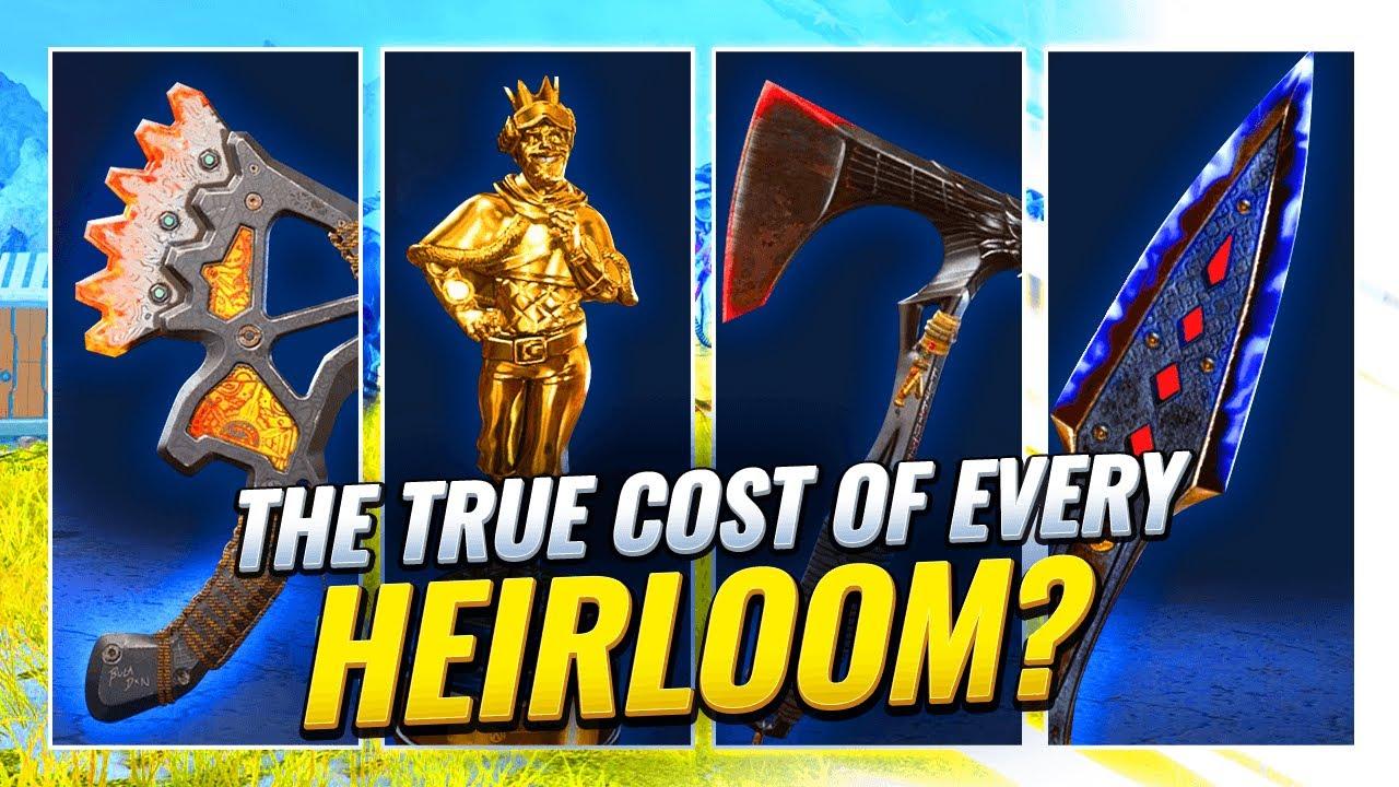 THE TRUE COST OF OWNING EVERY HEIRLOOM IN APEX LEGENDS! thumbnail