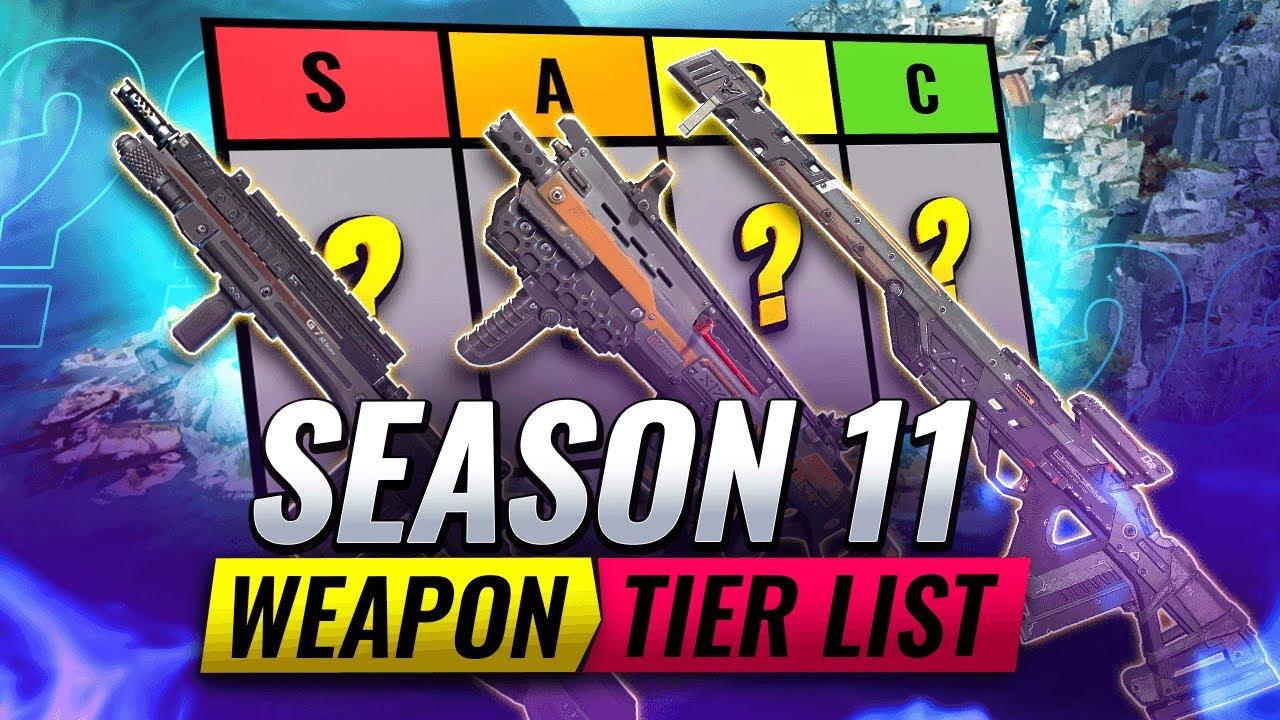 ULTIMATE SEASON 11 WEAPON TIER LIST! (Apex Legends) [Season 11 Which Guns to Use!] (Storm Point) thumbnail