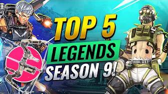 5 BEST LEGENDS To Climb With in SEASON 9 - Apex Legends thumbnail