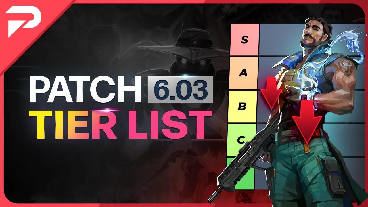 NEW UPDATE: BEST Agents Tier List! - Valorant Patch 6.03 thumbnail