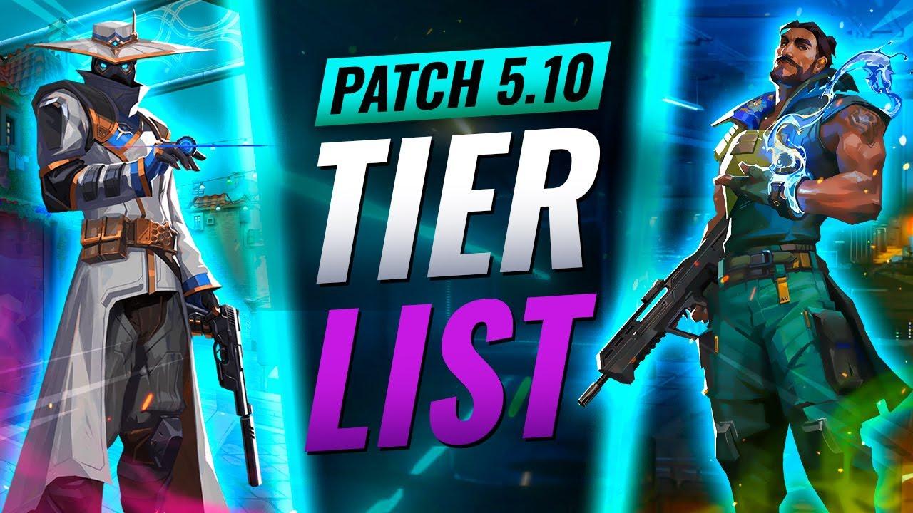 NEW UPDATE: BEST Agents Tier List! - Valorant Patch 5.10 thumbnail