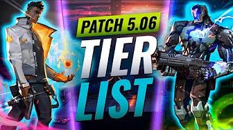 NEW UPDATE: BEST Agents Tier List! - Valorant Patch 5.06 thumbnail