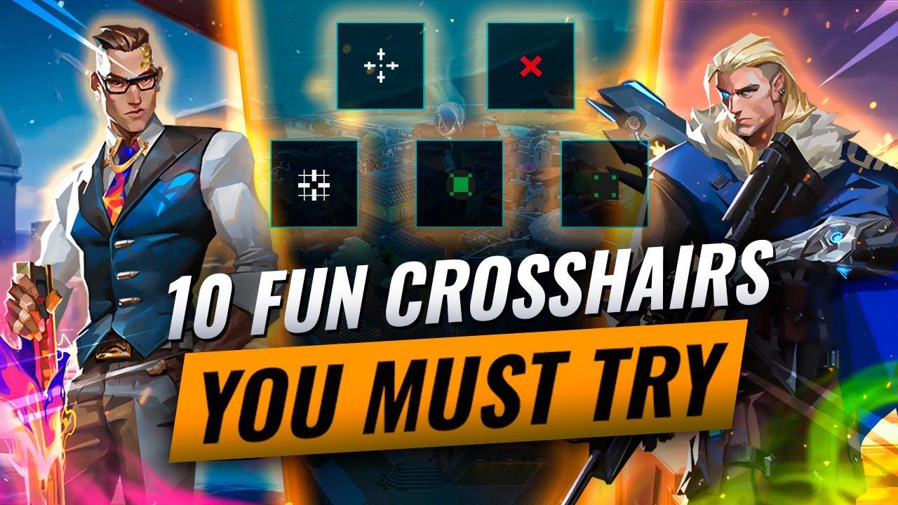 10 AWESOME Crosshairs YOU HAVE TO TRY! - Valorant Crosshair Guide thumbnail