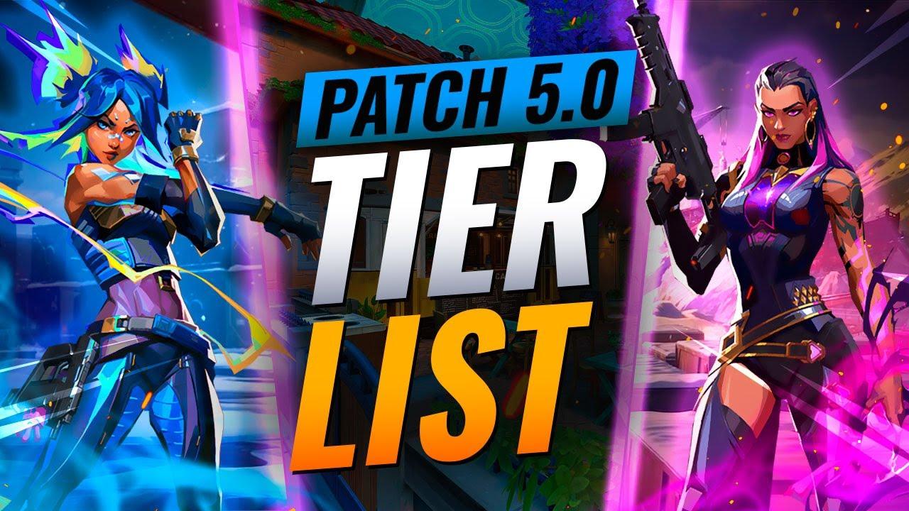 NEW UPDATE: BEST Agents Tier List! - Valorant Patch 5.0 thumbnail