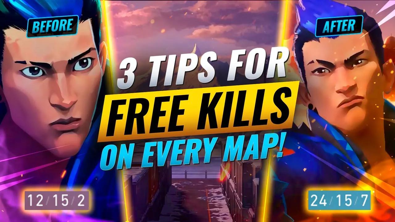 3 TRICKS For SNEAKY FREE KILLS On Every MAP! - Valorant Tips & Tricks thumbnail