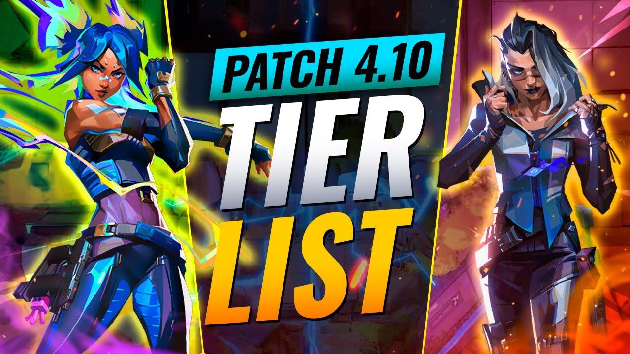 NEW UPDATE: BEST Agents Tier List! - Valorant Patch 4.10 thumbnail