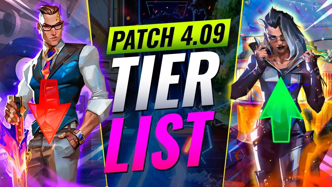 NEW UPDATE: BEST Agents Tier List! - Valorant Patch 4.09 thumbnail