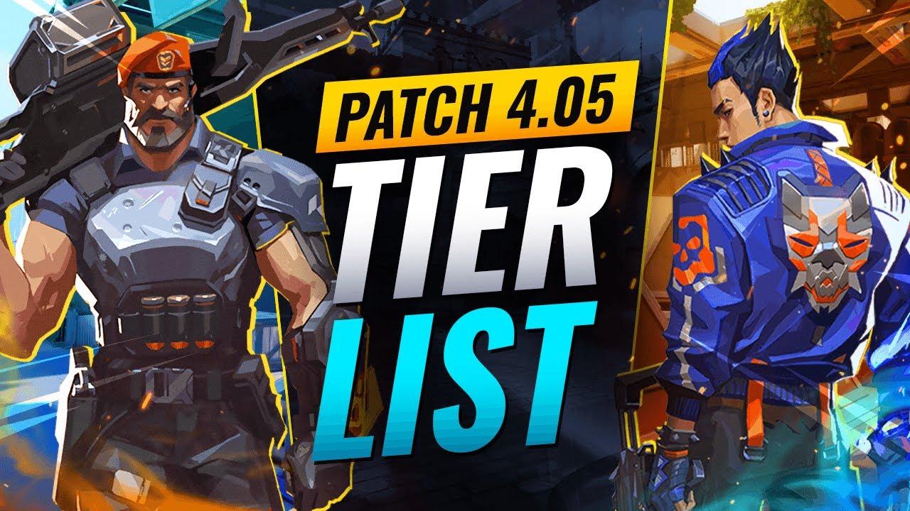 NEW UPDATE: BEST Agents Tier List! - Valorant Patch 4.05 thumbnail