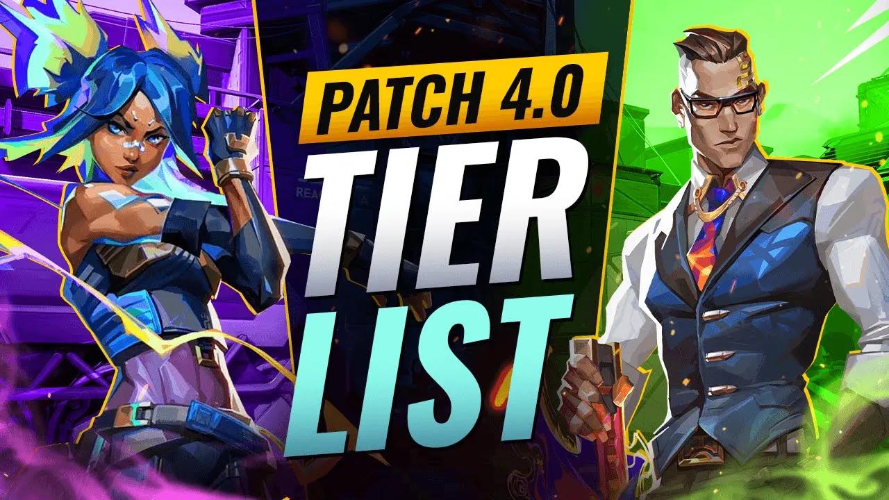 NEW UPDATE: BEST Agents Tier List For 2022! - Valorant Patch 4.0 thumbnail