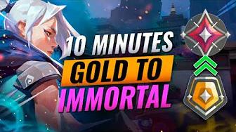 GOLD To IMMORTAL In 10 MINUTES! - Valorant Improvement Guide thumbnail