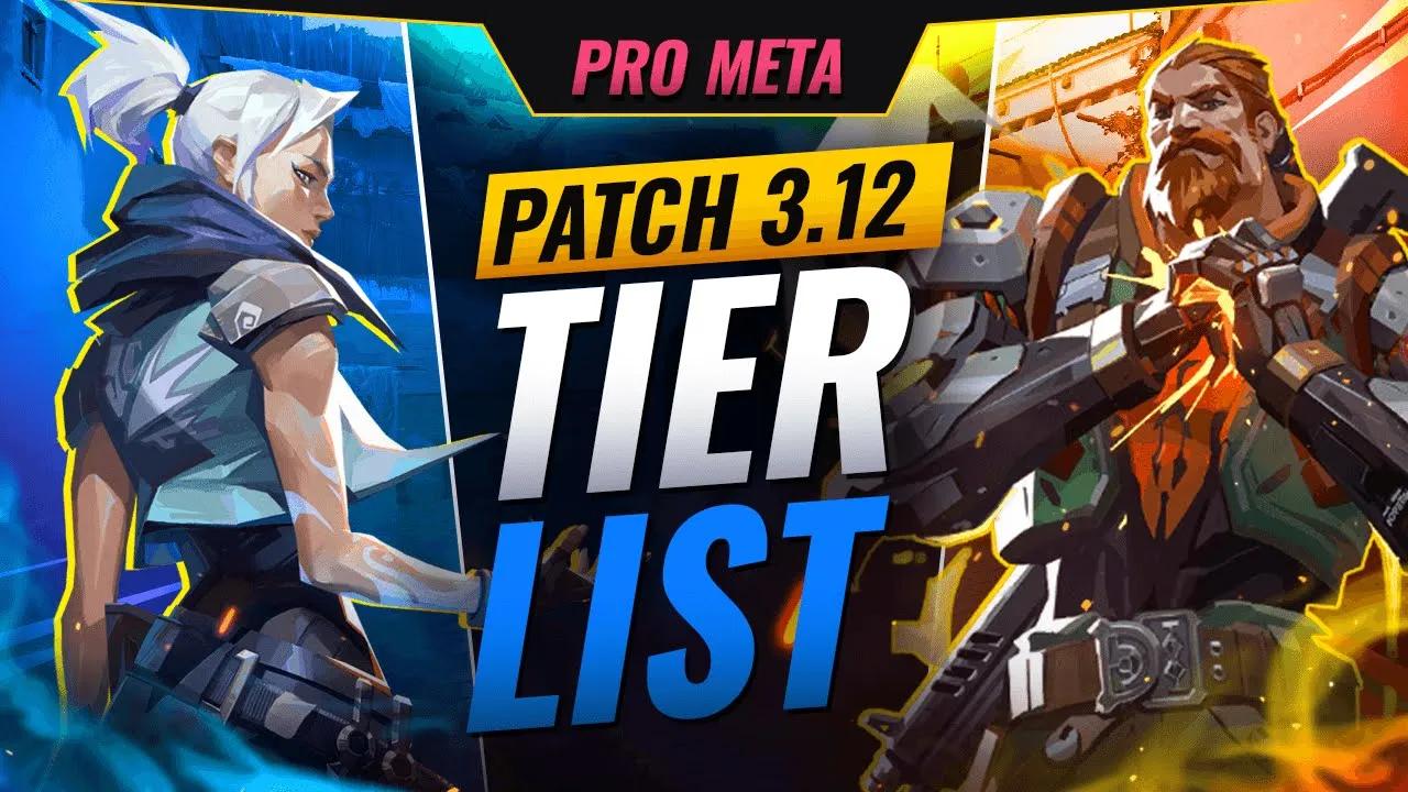 NEW UPDATE: BEST Agents TIER LIST For PRO META! - Valorant Patch 3.12 thumbnail