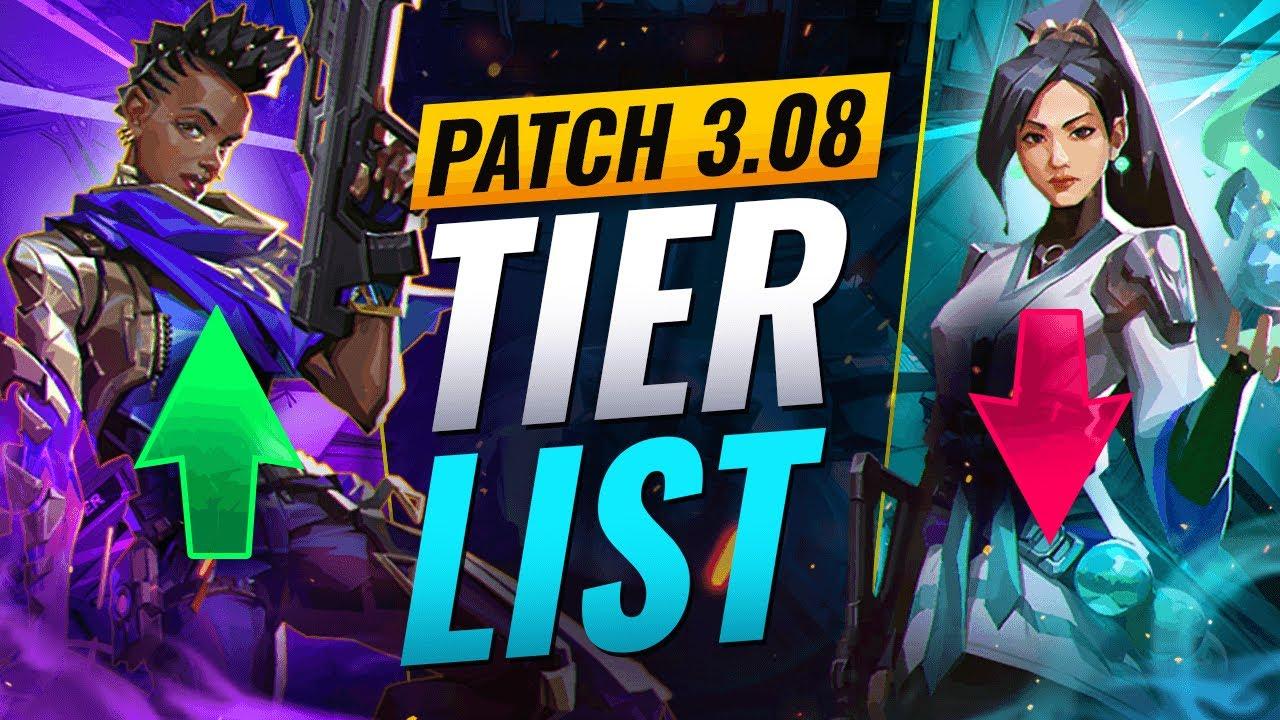 NEW UPDATE: BEST Agents TIER LIST! - Valorant Patch 3.08 thumbnail