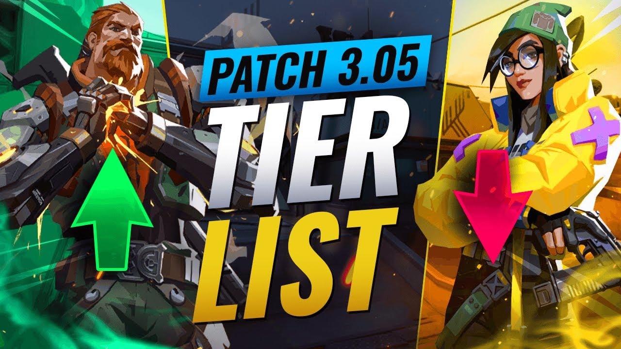 NEW UPDATE: BEST Agents TIER LIST! - Valorant Patch 3.05 thumbnail