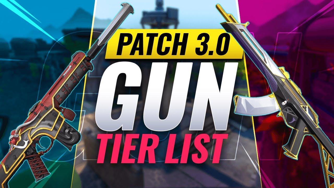 BEST VALORANT GUNS! - Patch 3.0 Gun TIER LIST thumbnail