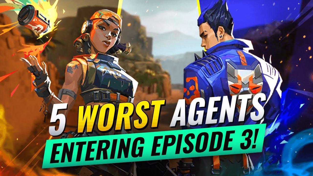 5 WORST Agents You Should AVOID PLAYING Entering Episode 3! - Valorant thumbnail