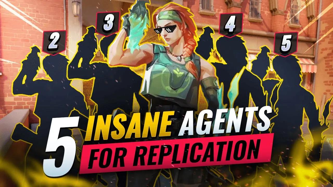 5 INSANE Agents You MUST TRY In REPLICATION! - Valorant thumbnail