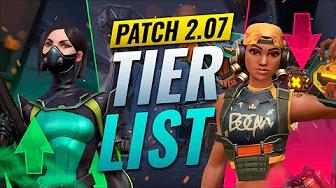 NEW UPDATE: BEST Agents TIER List - Valorant Patch 2.07 thumbnail