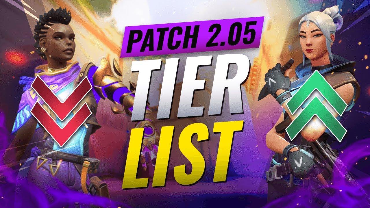 NEW UPDATE: BEST Agents TIER List - Valorant Patch 2.05 thumbnail