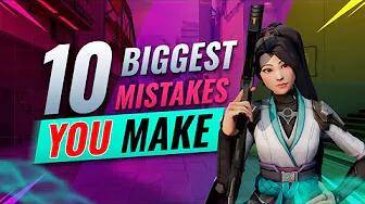 10 GAME LOSING Mistakes EVERY Player Makes in Solo Queue - Valorant thumbnail