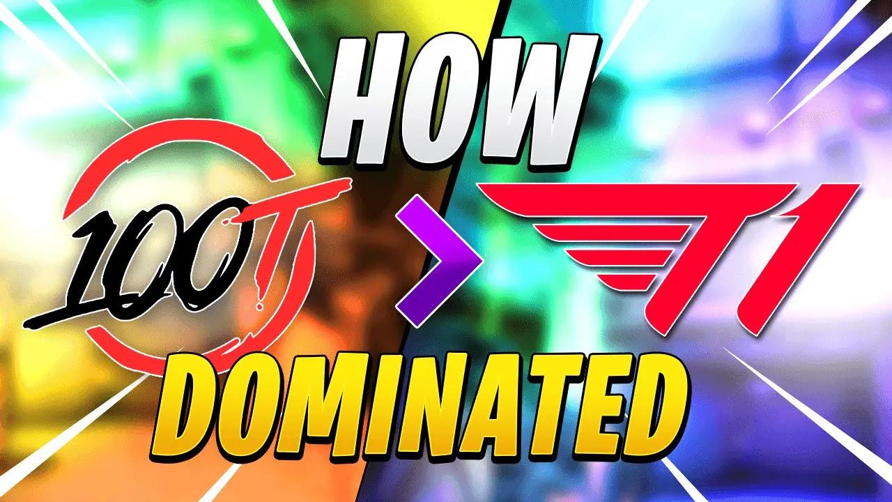 How 100 THIEVES DOMINATED T1 - 100t vs T1  - Valorant Pro Analysis thumbnail