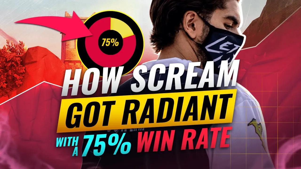 How ScreaM Got RADIANT With A 75% Win Rate - Valorant thumbnail