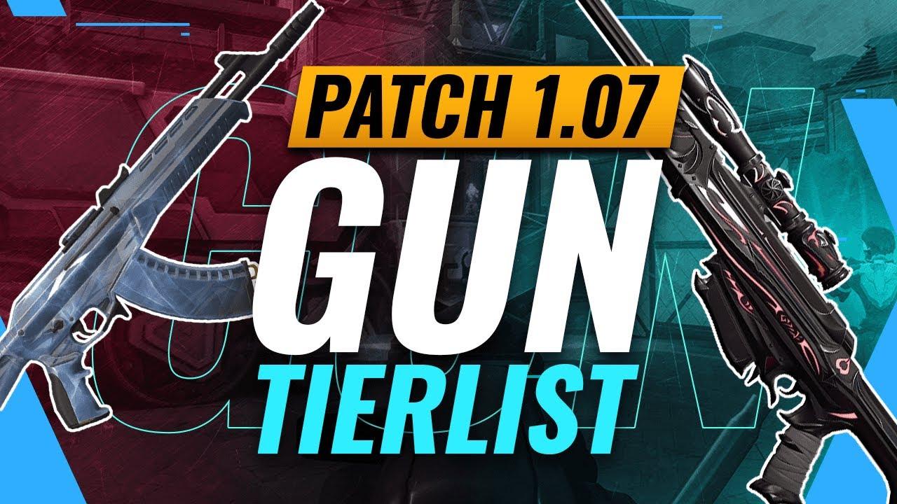 BEST VALORANT GUNS - Patch 1.07 Gun TIER List thumbnail