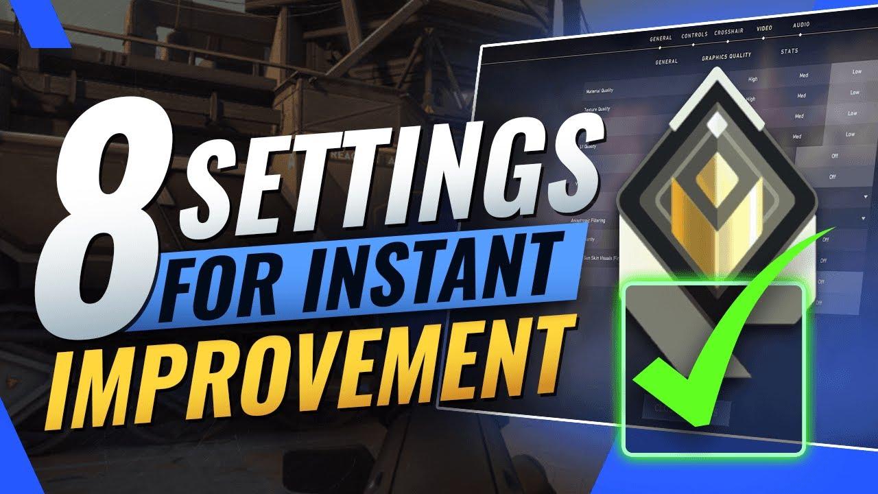 INSTANTLY Increase Your Winrate With These 8 Settings - Valorant thumbnail