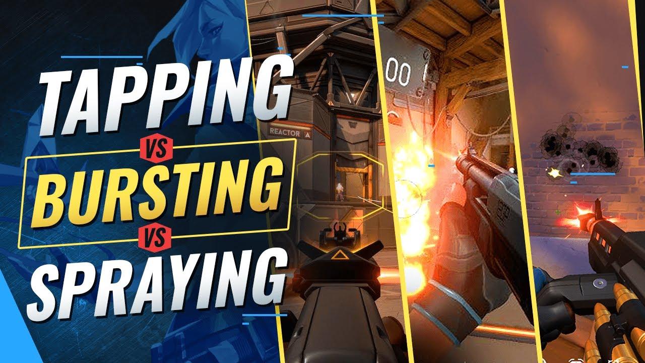 The ULTIMATE AIMING GUIDE: Tapping vs Bursting vs Spraying - Valorant thumbnail