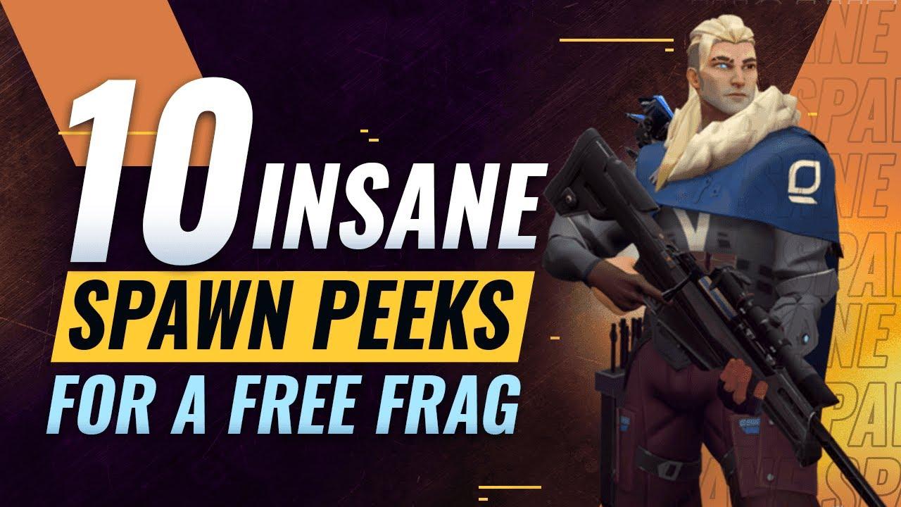 10 INSANE Spawn Peeks For A FREE FRAG In Valorant thumbnail