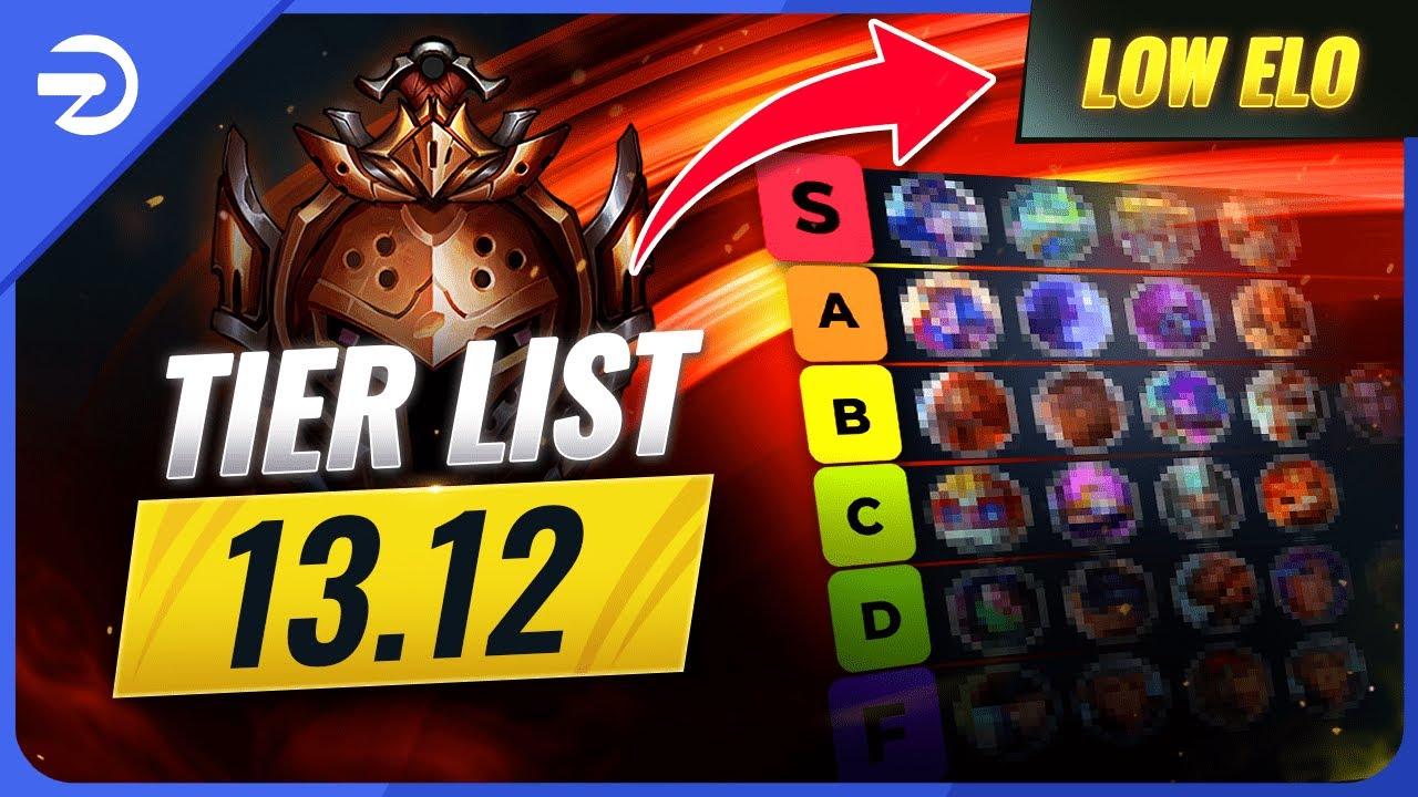 PATCH 13.12 TIER LIST (Low Elo) - League of Legends Season 13 thumbnail