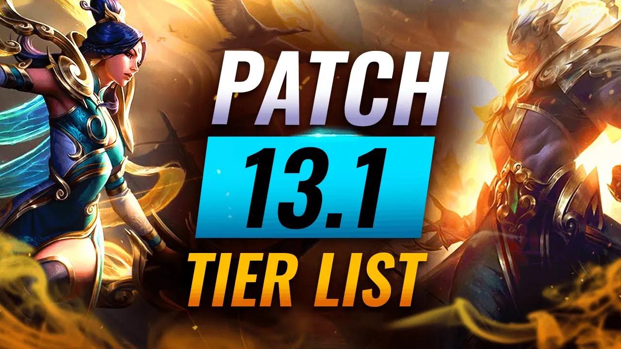 SEASON 13 Tier List: ALL New Buffs & Nerfs - League of Legends Patch 13.1 thumbnail