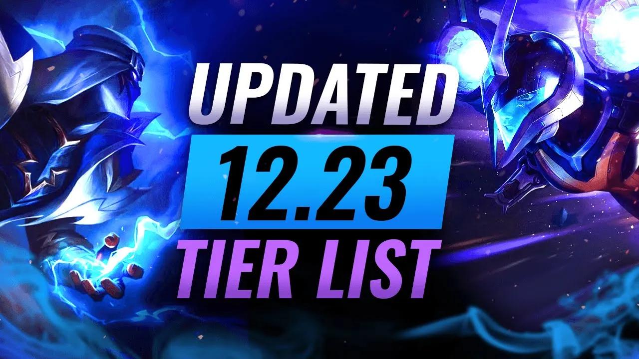 UPDATED Tier List: Top Champions for Patch 12.23 - League of Legends thumbnail