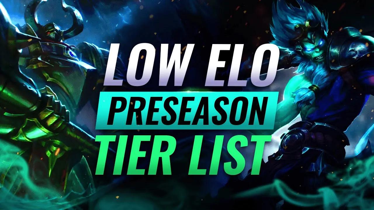 LOW ELO Tier List For The Preseason - League of Legends Patch 12.22 thumbnail