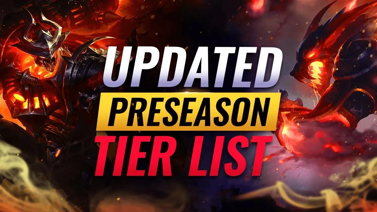 UPDATED PRESEASON Tier List - League of Legends Patch 12.22 thumbnail